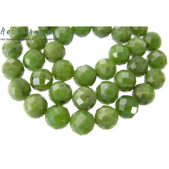 Нефрит натуральный Faceted Ball 13,5-14 мм
