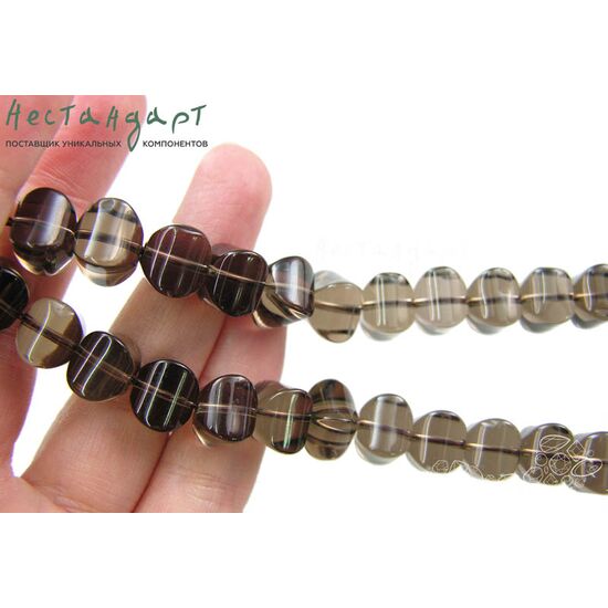 Кварц натуральный дымчатый Squash 10х9 мм, изображение 2