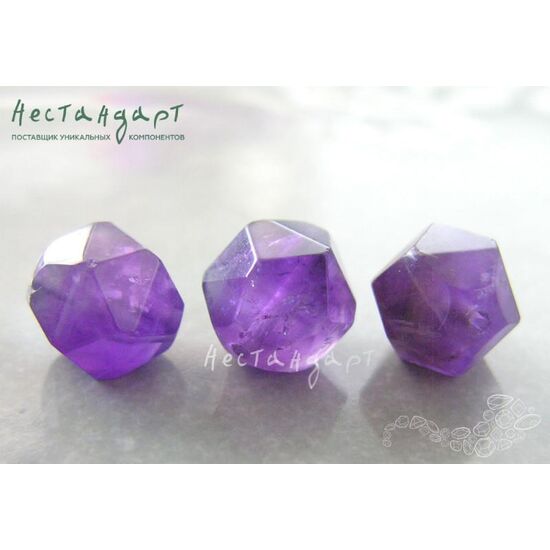 Аметист натуральный Multi-faceted Purple 9х10 мм