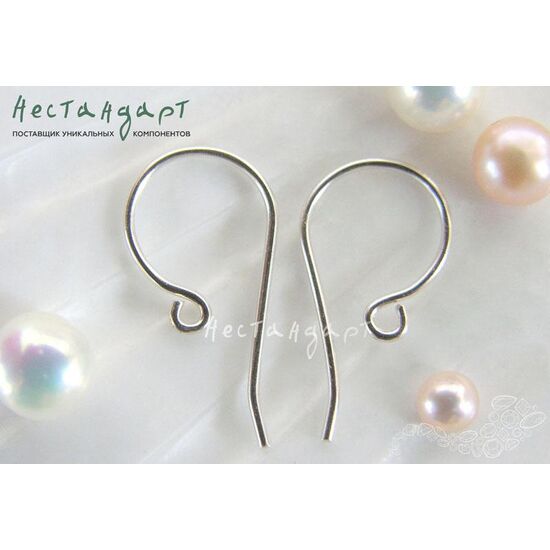 Швензы Simple Long Sterling Silver 24x12 мм (пара), изображение 2