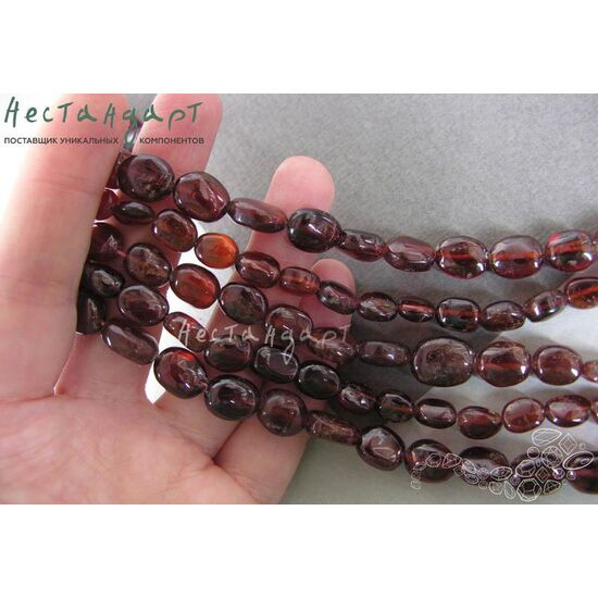 Гранат спессартин натуральный Oval 10х8 мм (уп. 10 шт.), изображение 2