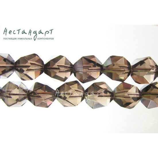 Кварц натуральный дымчатый Polyhedron 12 мм