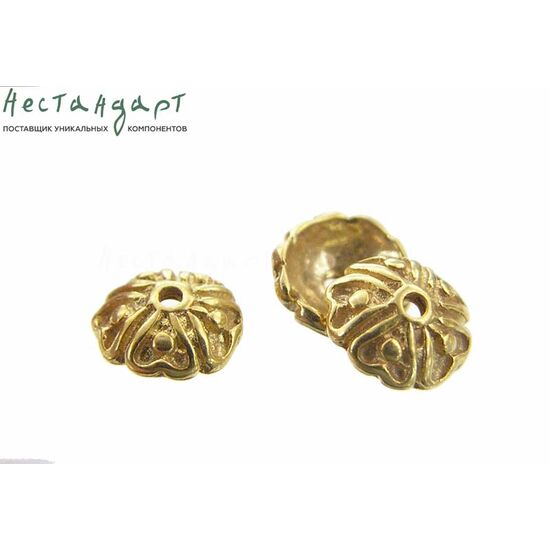 Чашечки для бусин Mirage Vermeil Sterling Silver 7,5х3 мм