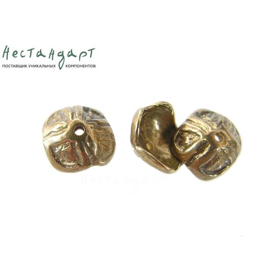 Чашечки для бусин Celtic Flower латунь 8х4 мм