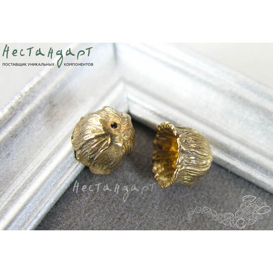 Чашечки для бусин Bluebell латунь 10х8 мм, изображение 4