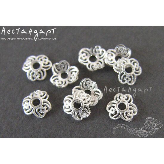 Чашечки для бусин Breath Sterling Silver 5х1,5 мм