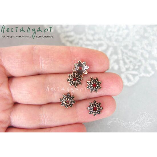 Чашечки для бусин Sunflower Copper 9х3 мм (уп. 10 шт.), изображение 4