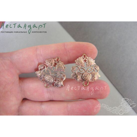 Коннектор Abundance Patina Copper 23х24,5 мм, изображение 3