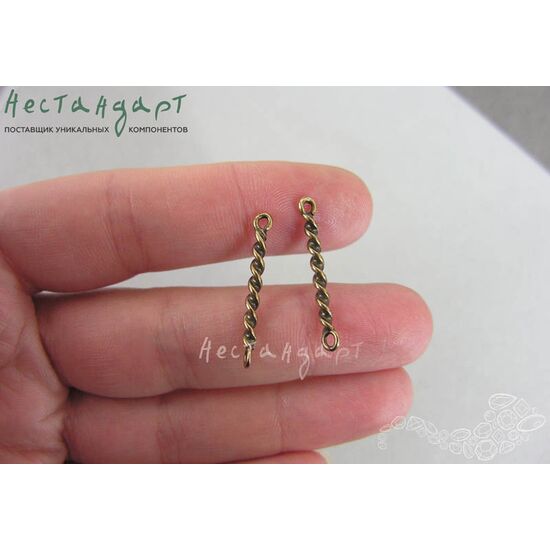 Коннектор Flexure Patina Bronze 26х2 мм, изображение 2