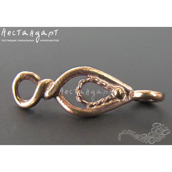 Коннектор Filigree Links Patina Copper 17х6 мм, изображение 4
