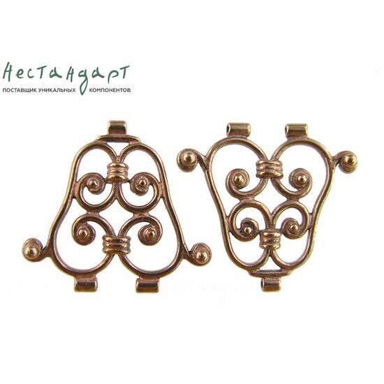 Коннектор Ornament Patina Copper 23х25 мм, изображение 2