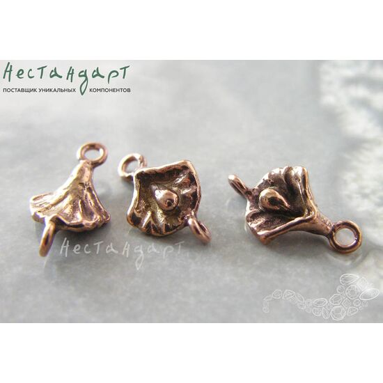 Коннектор Pearl Patina Copper 15х8 мм, изображение 2