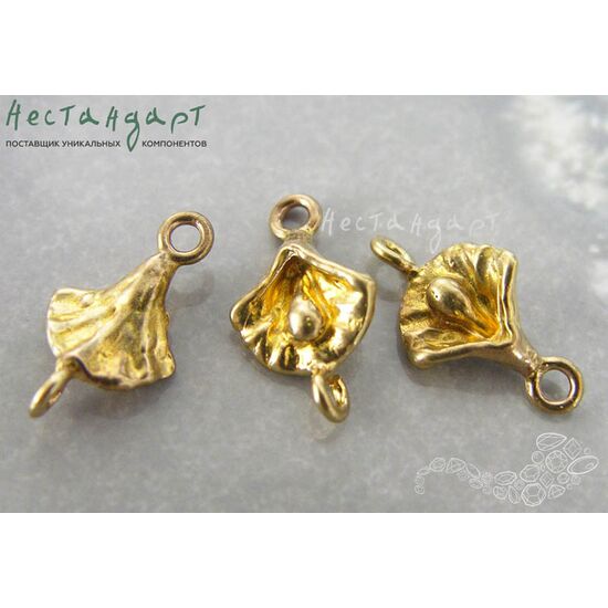 Коннектор Pearl латунь 15х8 мм, изображение 4