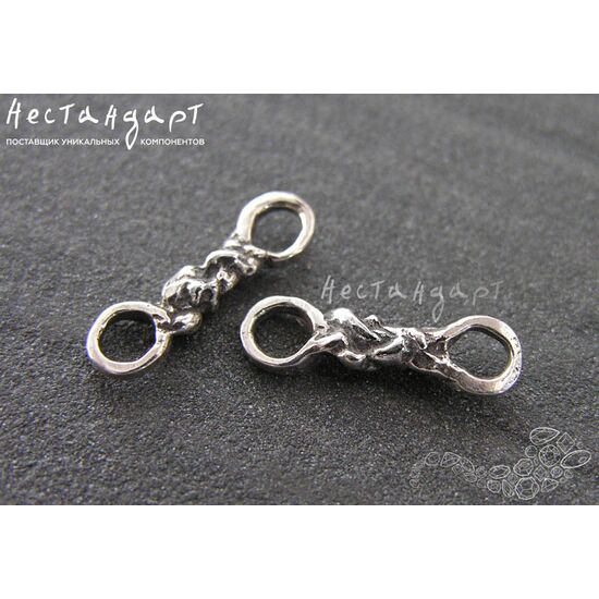 Коннектор Celtic Knot Sterling Silver 18х5 мм, изображение 3