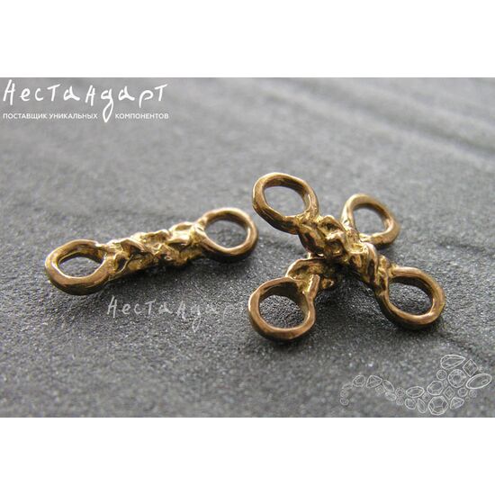 Коннектор Celtic Knot латунь 18х5 мм, изображение 4