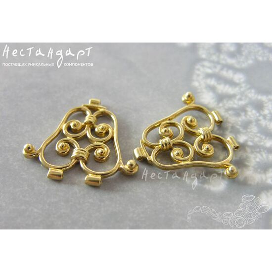 Коннектор Ornament латунь 23х25 мм, изображение 4