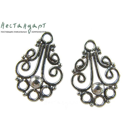 Коннектор Jayamahe Sterling Silver 19х13 мм