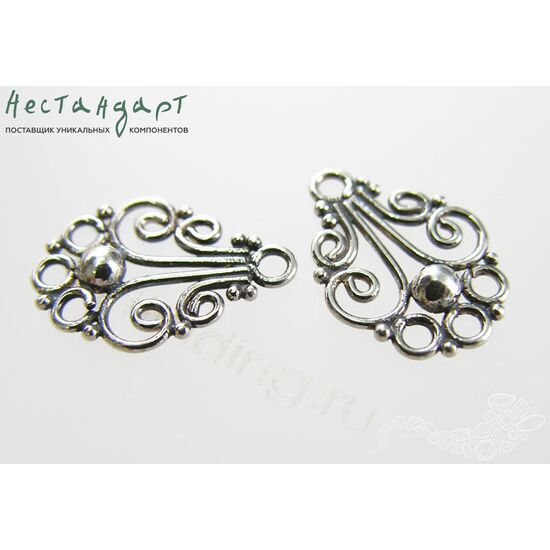 Коннектор Jayamahe Sterling Silver 19х13 мм, изображение 4