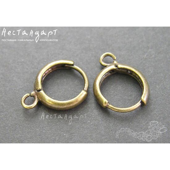 Швензы Mini Ring Antique Bronze 16 мм (пара), изображение 3
