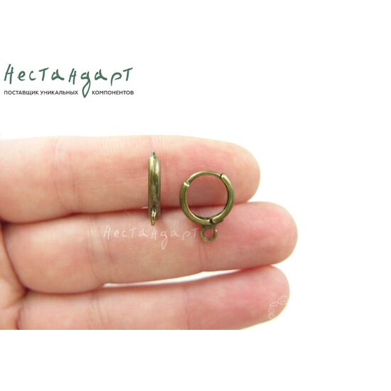 Швензы Mini Ring Antique Bronze 16 мм (пара), изображение 4