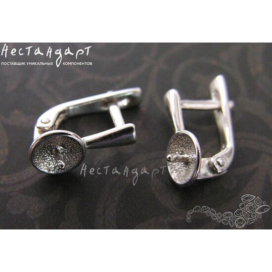 Швензы со штифтом Exclusive Sterling Silver 14х7 мм (пара), изображение 2