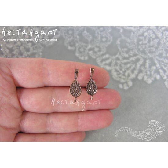 Швензы Chestnut Patina Copper 20х7 мм (пара), изображение 2