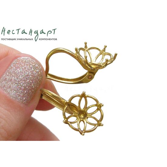 Швензы с сеттингом Grasp латунь 23х12 мм (пара), изображение 3