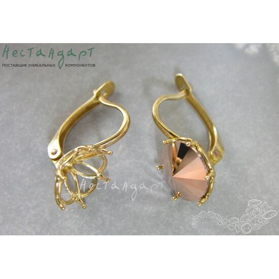 Швензы с сеттингом Grasp латунь 23х12 мм (пара), изображение 4