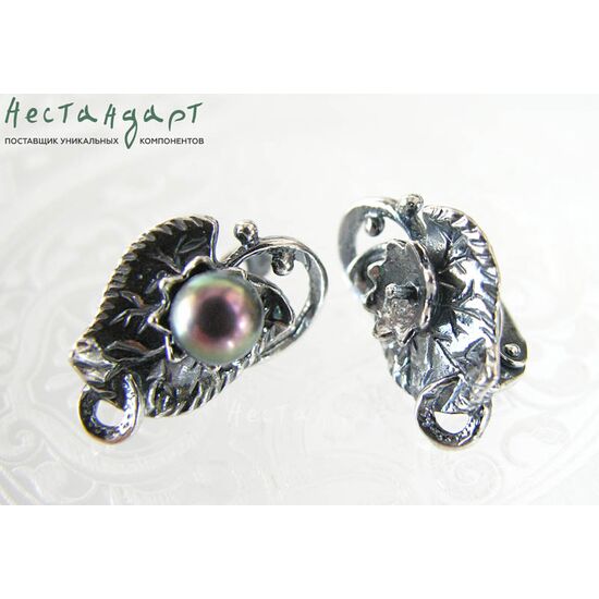 Швензы со штифтом Steep Silver Plated 19х13 мм (пара)