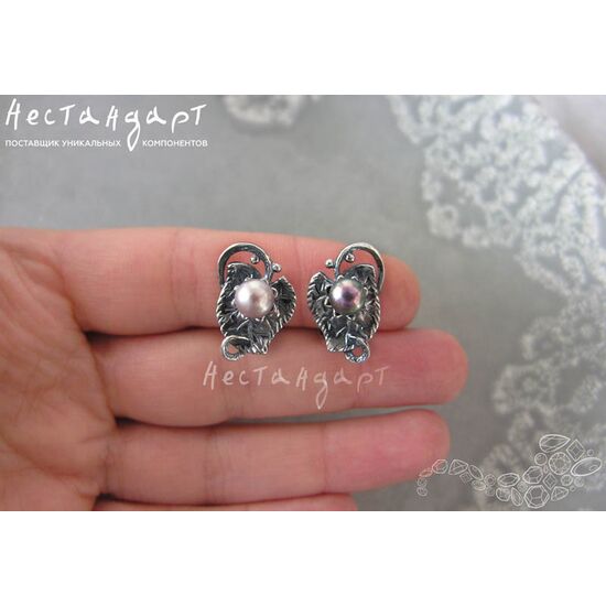 Швензы со штифтом Steep Silver Plated 19х13 мм (пара), изображение 2