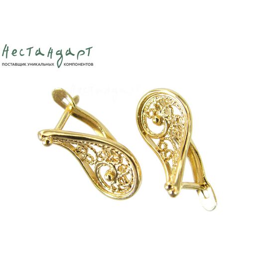 Швензы Oriental Gold Plated 18х10 мм (пара)