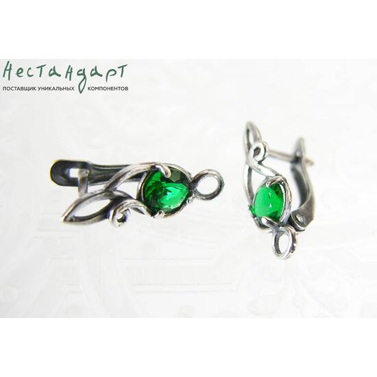 Швензы Emerald Pastorale Silver Plated 18х7 мм (пара), изображение 3