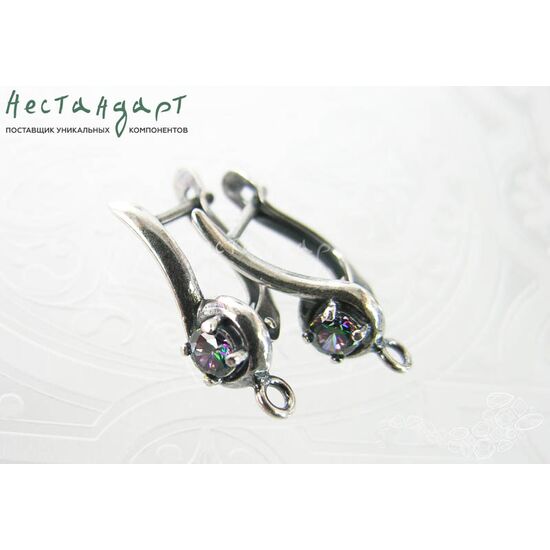 Швензы Melody Mystic Silver Plated 22х7 мм (пара)