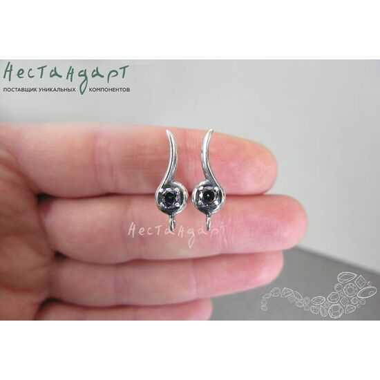 Швензы Melody Mystic Silver Plated 22х7 мм (пара), изображение 3