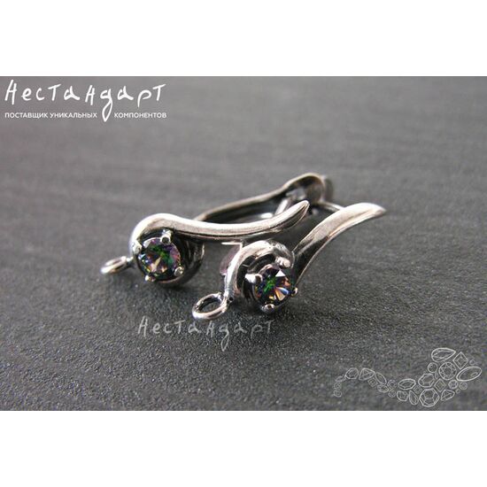 Швензы Melody Mystic Silver Plated 22х7 мм (пара), изображение 4