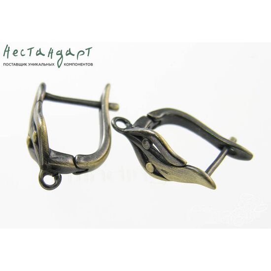 Швензы Forest Flower Lacquer Bronze 18х7 мм (пара)