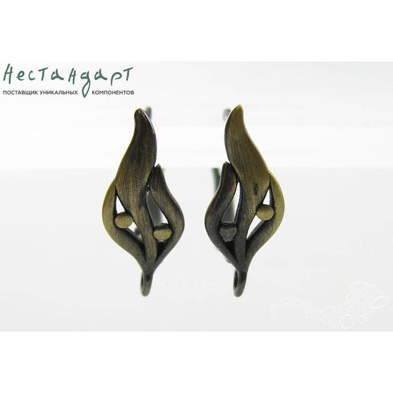 Швензы Forest Flower Lacquer Bronze 18х7 мм (пара), изображение 4