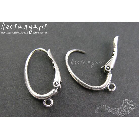 Швензы Modesty Silver Plated 20х12 мм (пара), изображение 2