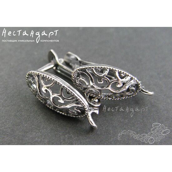 Швензы Grace Silver Plated 18х7 мм (пара), изображение 3