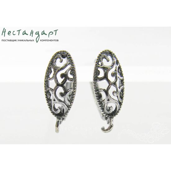 Швензы Grace Silver Plated 18х7 мм (пара), изображение 4