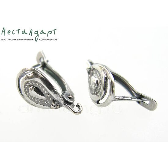 Швензы Precious Drop Silver Plated 17х9 мм (пара)
