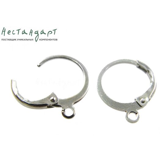 Швензы Mini Ring Silver Tone 14х12 мм (пара)