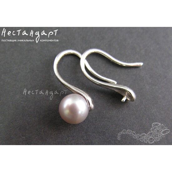 Швензы со штифтом Spoon Sterling Silver 15х4 мм (пара), изображение 3