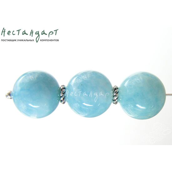 Берилл-аквамарин натуральный 10 мм