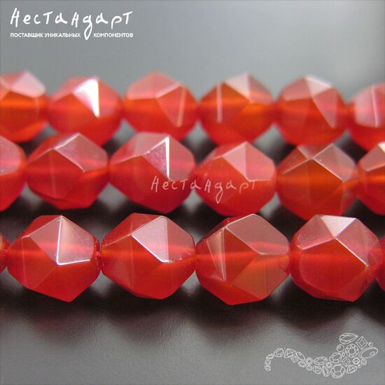 Сердолик натуральный Geometric 10 мм, изображение 2