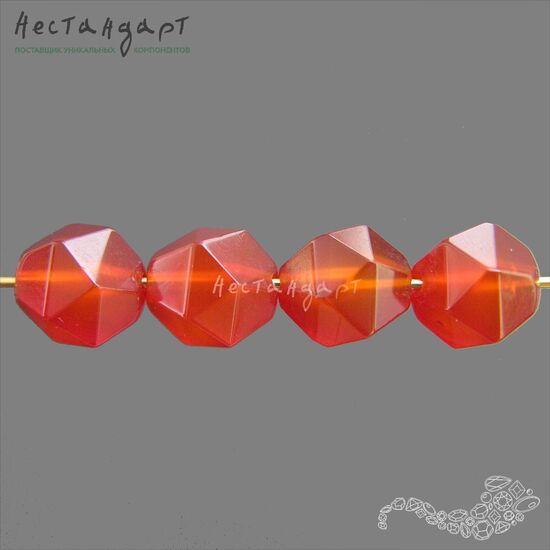 Сердолик натуральный Geometric 10 мм, изображение 4