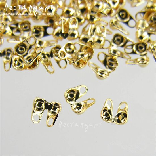 Каллот для узла Gold Plated 2 мм (уп. 10 шт.), изображение 4