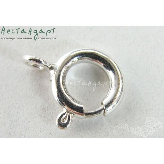 Замок-кольцо Шпрингельный Sterling Silver 10 мм, изображение 4