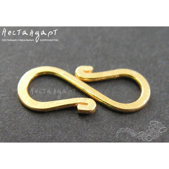 Замок-крючок S Vermeil Sterling Silver 17x7 мм, изображение 2