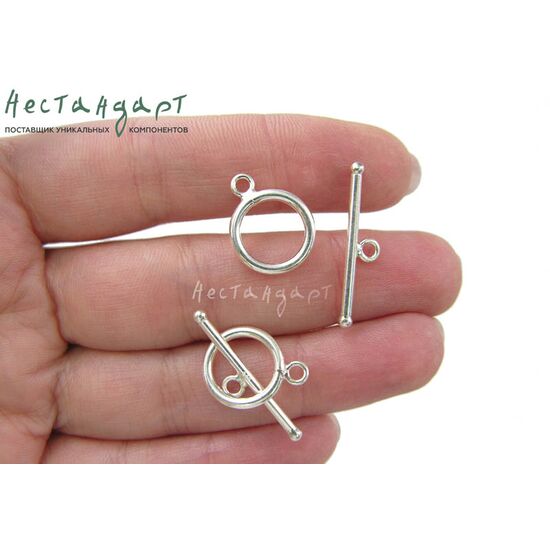 Замок-тогл Artless Sterling Silver 13 мм, изображение 2